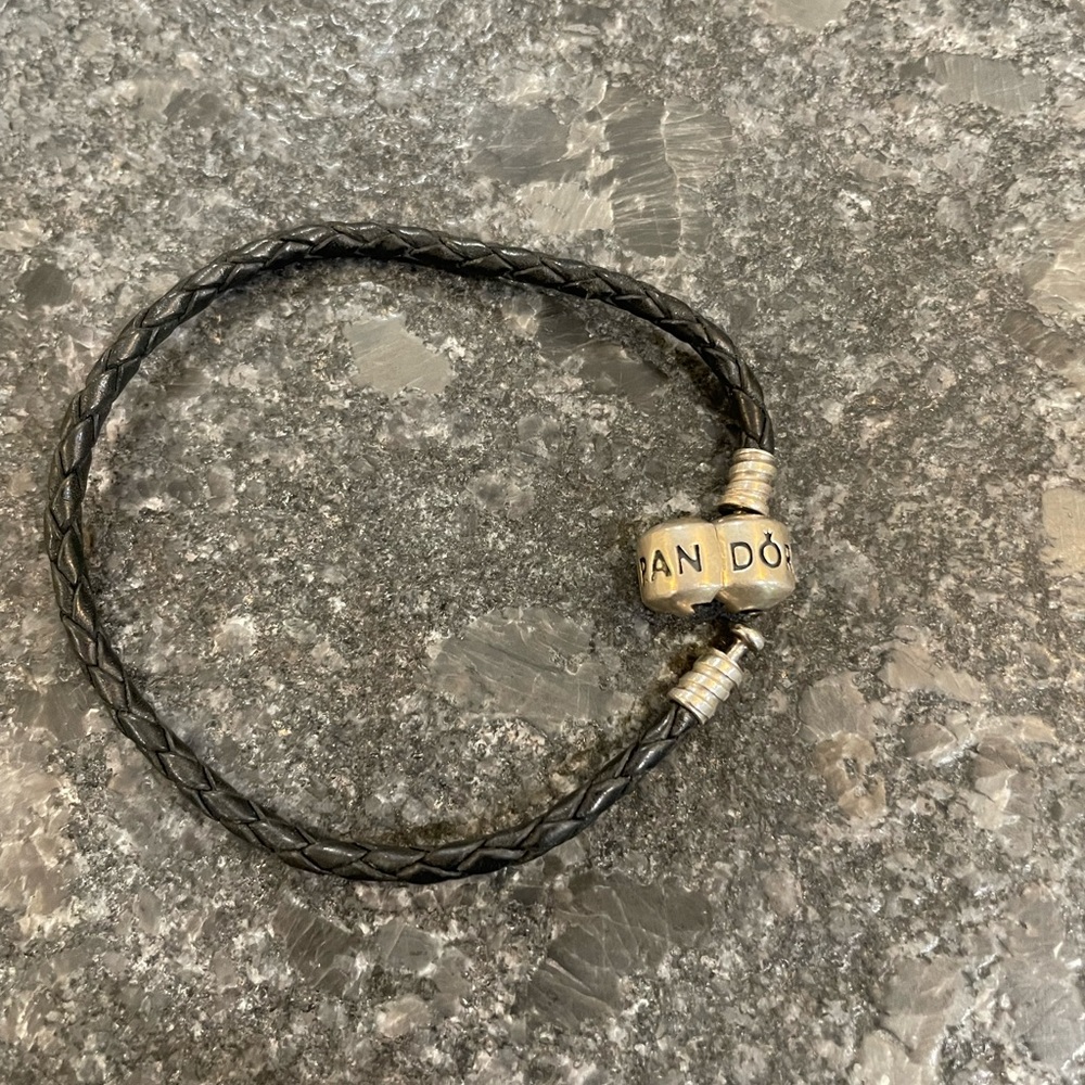 Pandora black rope bracelet